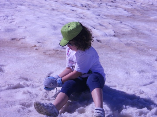 Jugando con la nieve